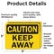 Signmission Keep Away Caution Sign, Vinyl Decal, 5in W x 3.5in L, 2PK OS-2PACK-CS-D-35-L-19192 - alternate 6